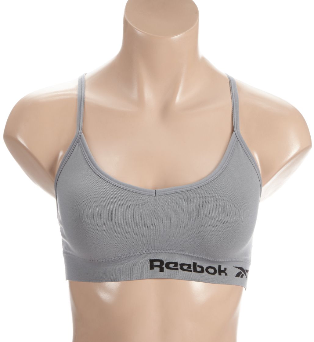 Reebok Seamless Bralette - 2 Pack Very Berry/Gry Melange L  - Image 1