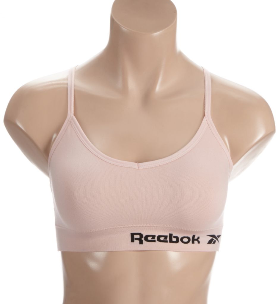 Reebok Women's Seamless Longline Bralette 2 Pack - Light Gray