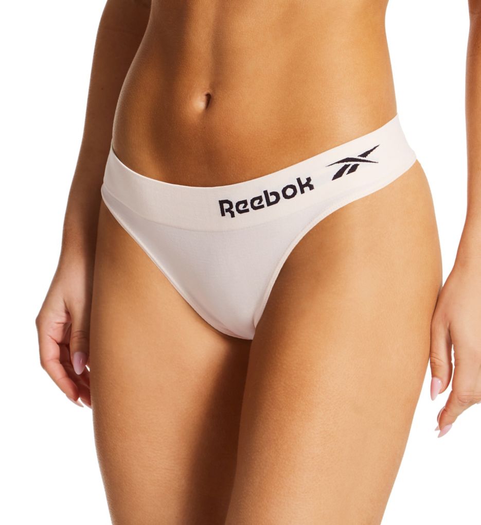 Reebok Womens Bonded Thong in Grey/Purple/Blue, Polymide Moisture Wicking  Activewear Seamless Underwear, Comfortable & Breathable - Multipack of 3 :  : Fashion