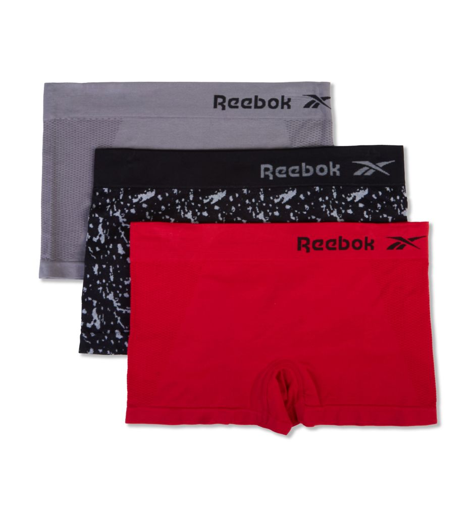 Reebok Women's Underwear - Seamless Boyshort Panties 3 Pack