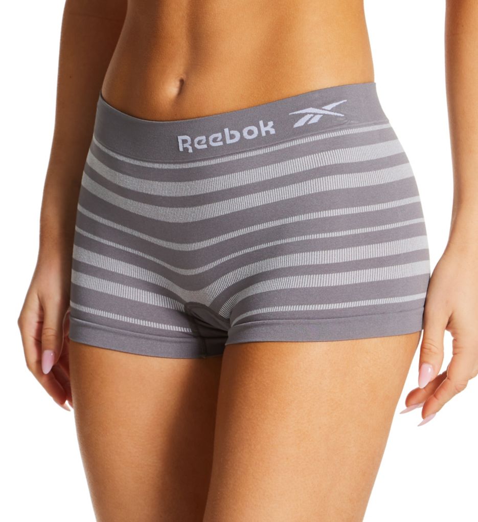 Reebok Women's Underwear – Plus Size Seamless Boyshort Panties (3 Pack)