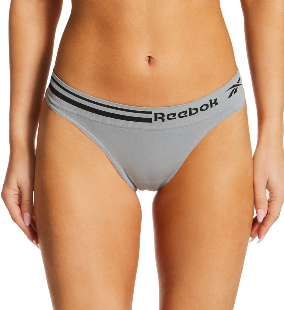 Reebok Women's Underwear - Seamless Thong 4 Pack Palestine