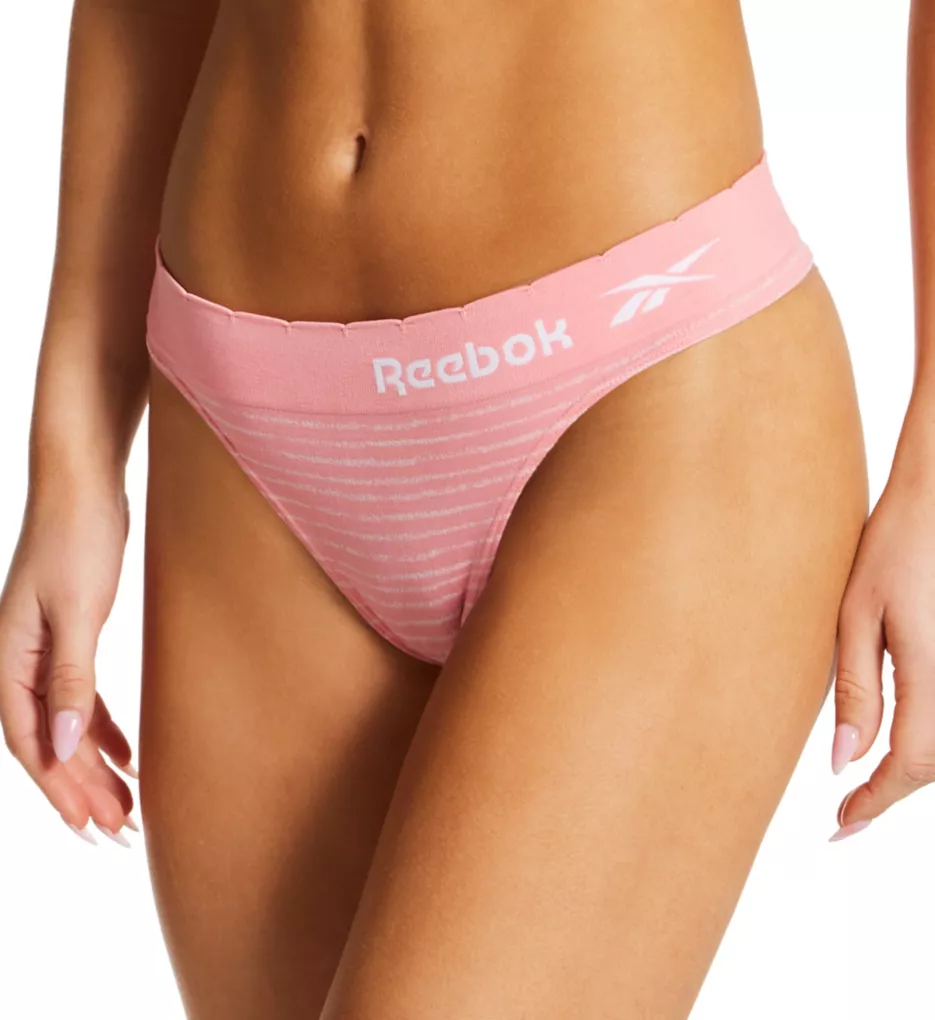 Reebok Womens 3 Pack Rae Thong Briefs Underwear Soft Fabric