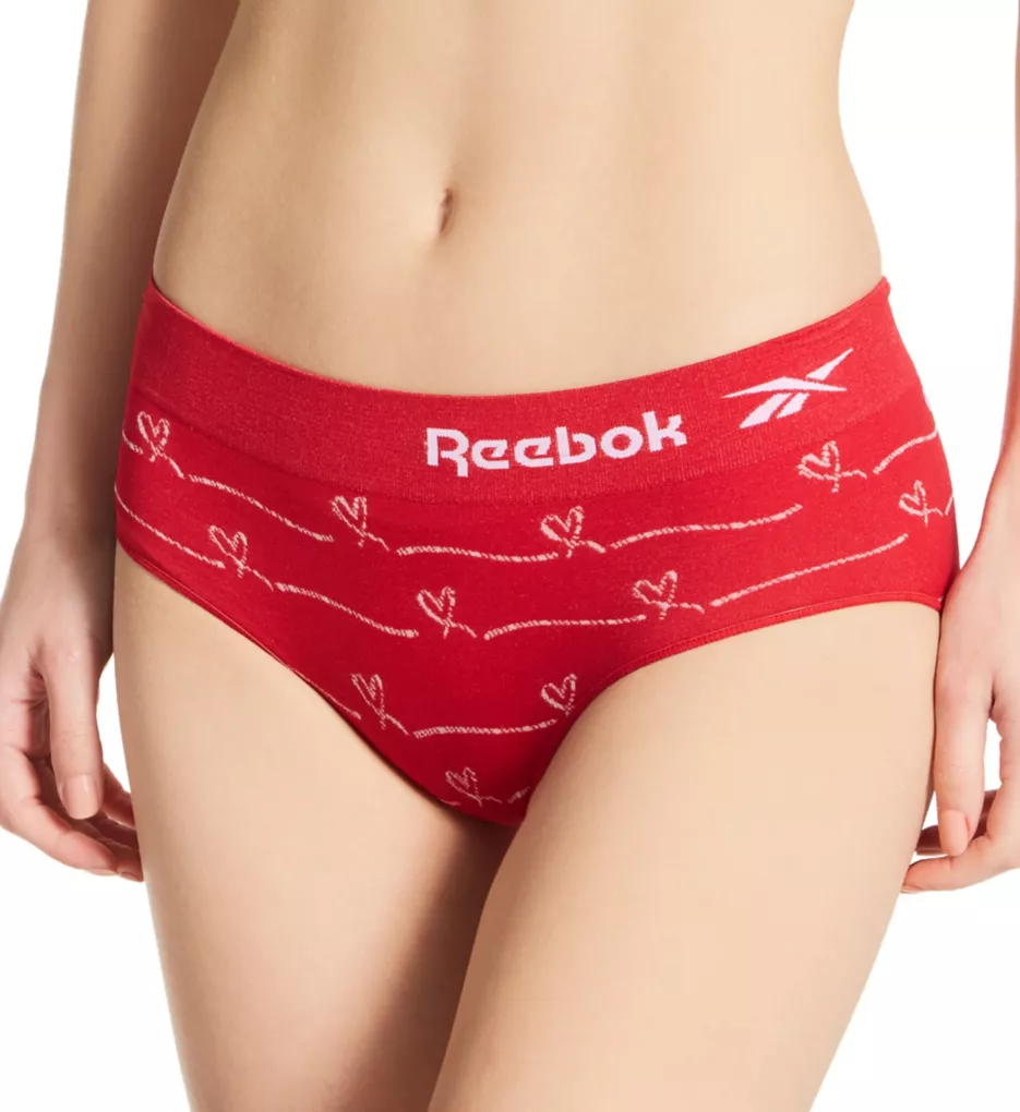 Reebok Women’s Underwear – Seamless High Waist Brief Panties (5 Pack)  Navy/Grey/White/Pink, Size Medium