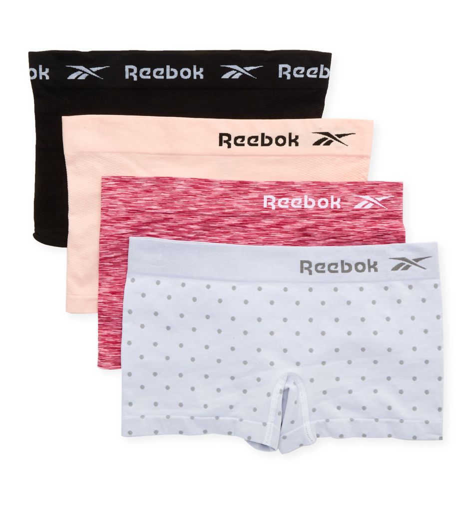 Reebok Ladies' 4 Pack Seamless Boyshorts