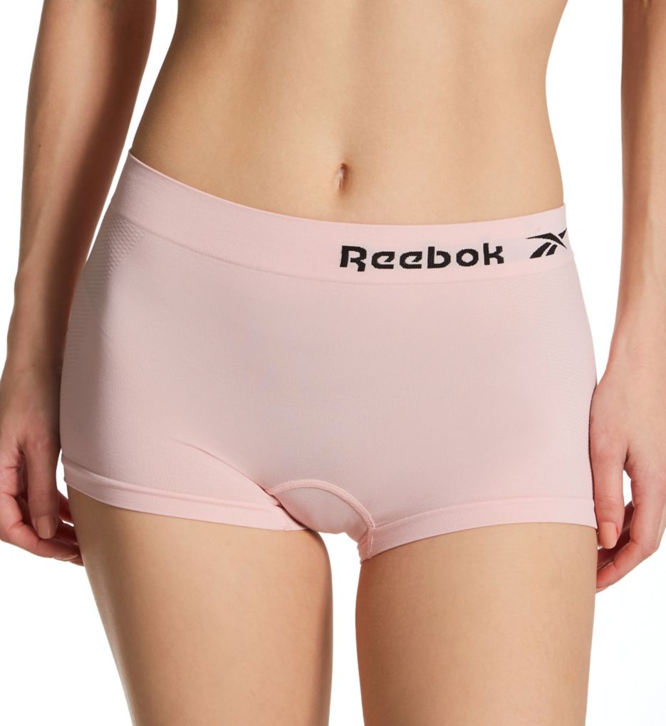 Reebok Women's Underwear – Seamless Ribbed Briefs Panties (4 Pack