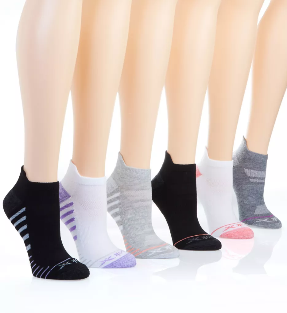 Logo Low Cut Socks - 6 Pack White O/S by Reebok