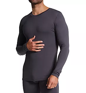Sport Soft Long Sleeve Base Layer Shirt BLACKENED PEARL L