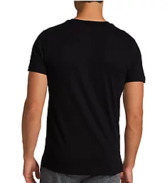 Short Sleeve Crew Neck Graphic T-Shirt Black S