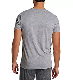 Short Sleeve Crew Neck Graphic T-Shirt Heather Grey L