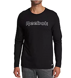 Long Sleeve Crew Neck Graphic T-Shirt Charcoal Heather Grey S