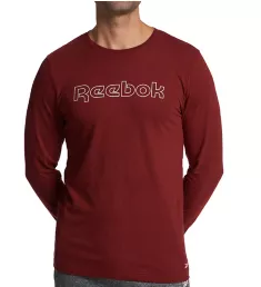 Long Sleeve Crew Neck Graphic T-Shirt Rhubarb S