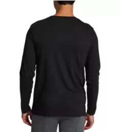 Long Sleeve Crew Neck Graphic T-Shirt Charcoal Heather Grey L