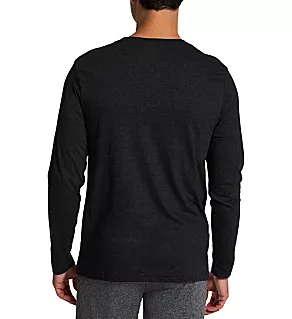 Long Sleeve Crew Neck Graphic T-Shirt Charcoal Heather Grey M