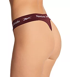 Seamless Thong - 4 Pack Pearl/Ice/Fig/Stripe M