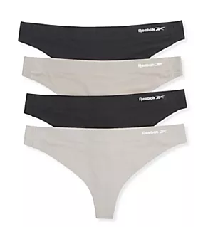 Bonded Thong - 4 Pack Black/Grey S