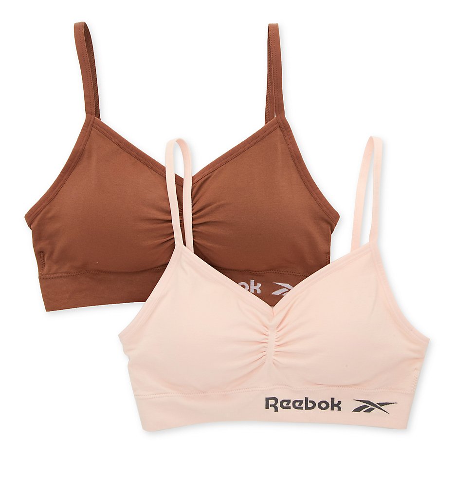 Seamless Ruched Bralette - 2 Pack