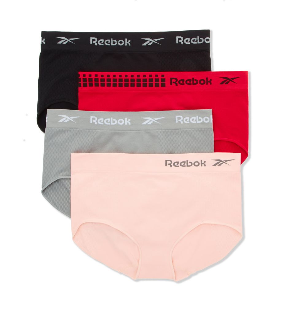 Reebok Women's Underwear - Seamless Hipster Briefs (3 Pack),  Black/Black/Black, S : : Fashion