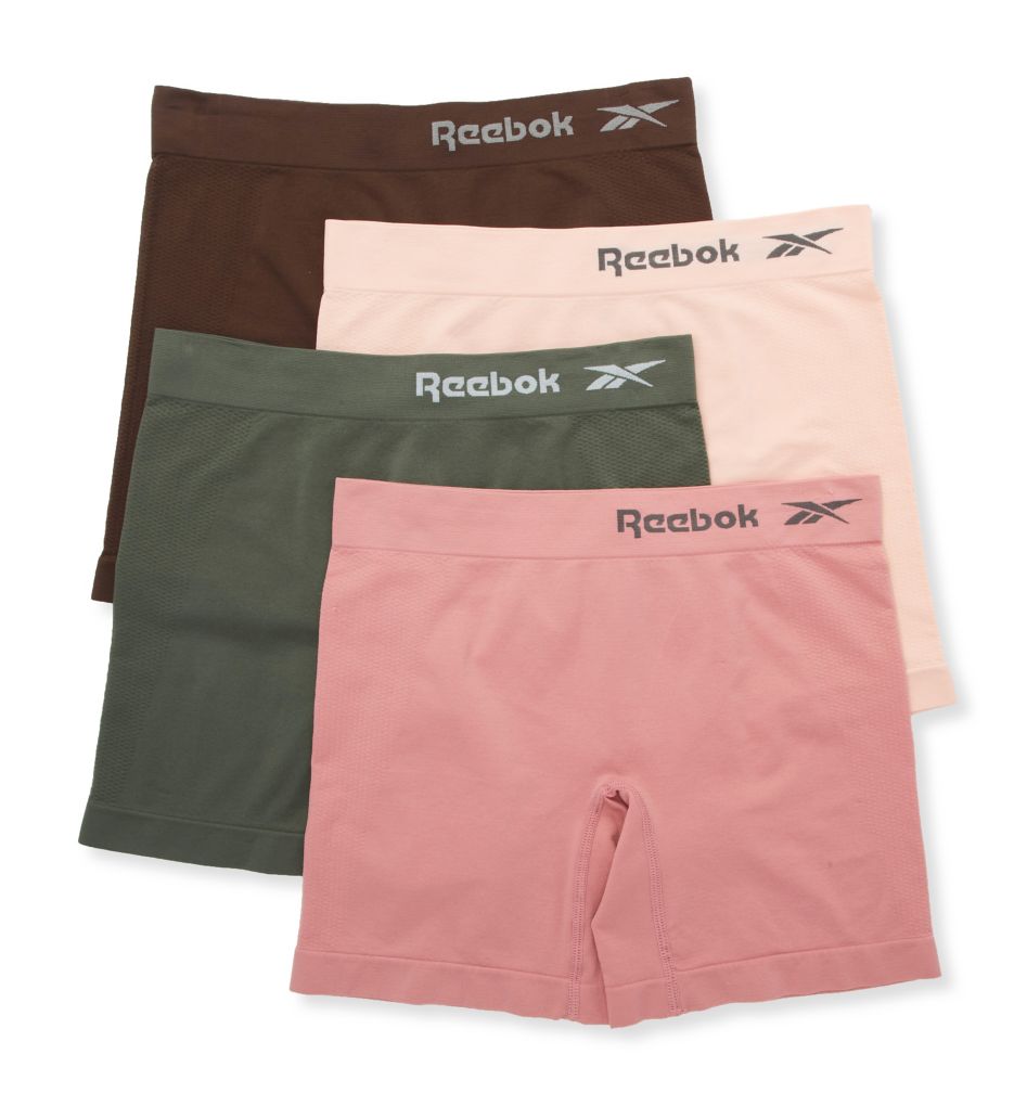 Reebok Women's Seamless Long Leg Boyshort Panties 8 Pack - Stretch  Performance Underwear for Active Lifestyle