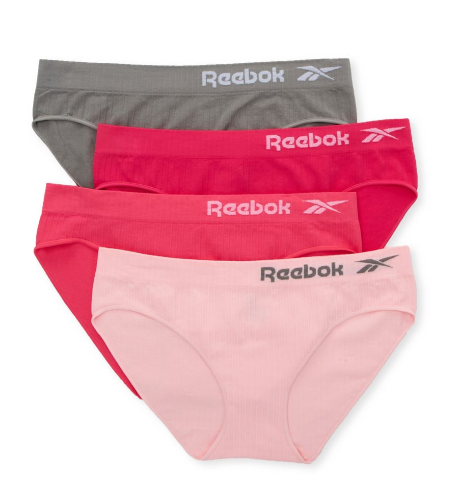 Reebok Women's Underwear - Seamless Microfiber Bikini Panties (3 Pack),  Size X-Large, Light PurpleLight PinkNavy - Yahoo Shopping