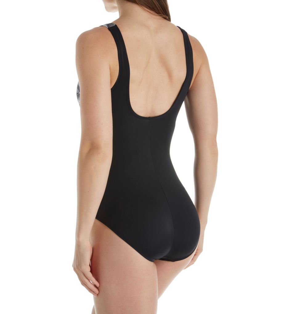 Mod Squad Square Neck One Piece Swimsuit