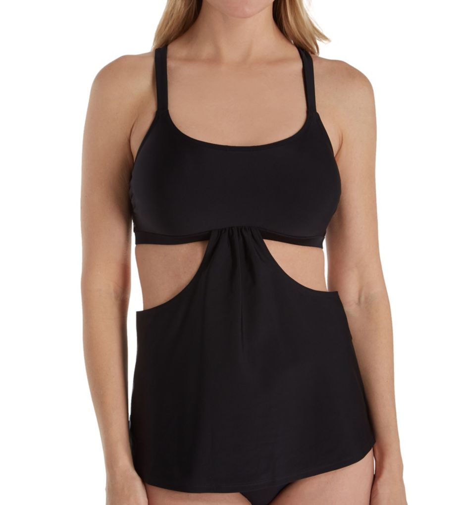 Lifestyle Strappy Tankini Swim Top-fs