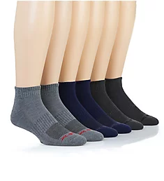Quarter Basic Socks - 6 Pack ASST8 O/S