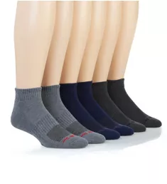 Quarter Basic Socks - 6 Pack ASST8 O/S