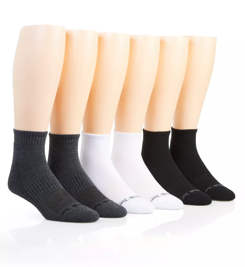 Quarter Basic Socks - 6 Pack BWG O/S