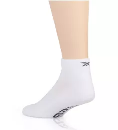 Quarter Top Logo Sock - 6 Pack WHT O/S