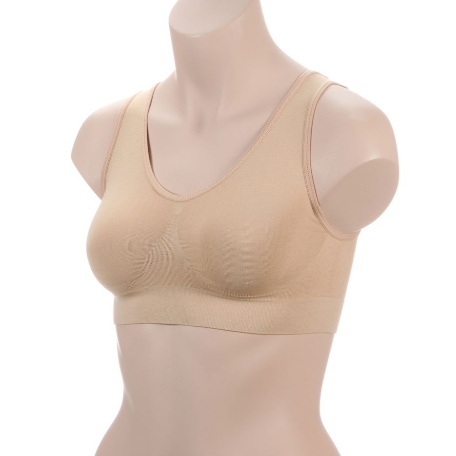 Women's Rhonda Shear 9588 Ahh Seamless Leisure Bra (Peony 3X) 