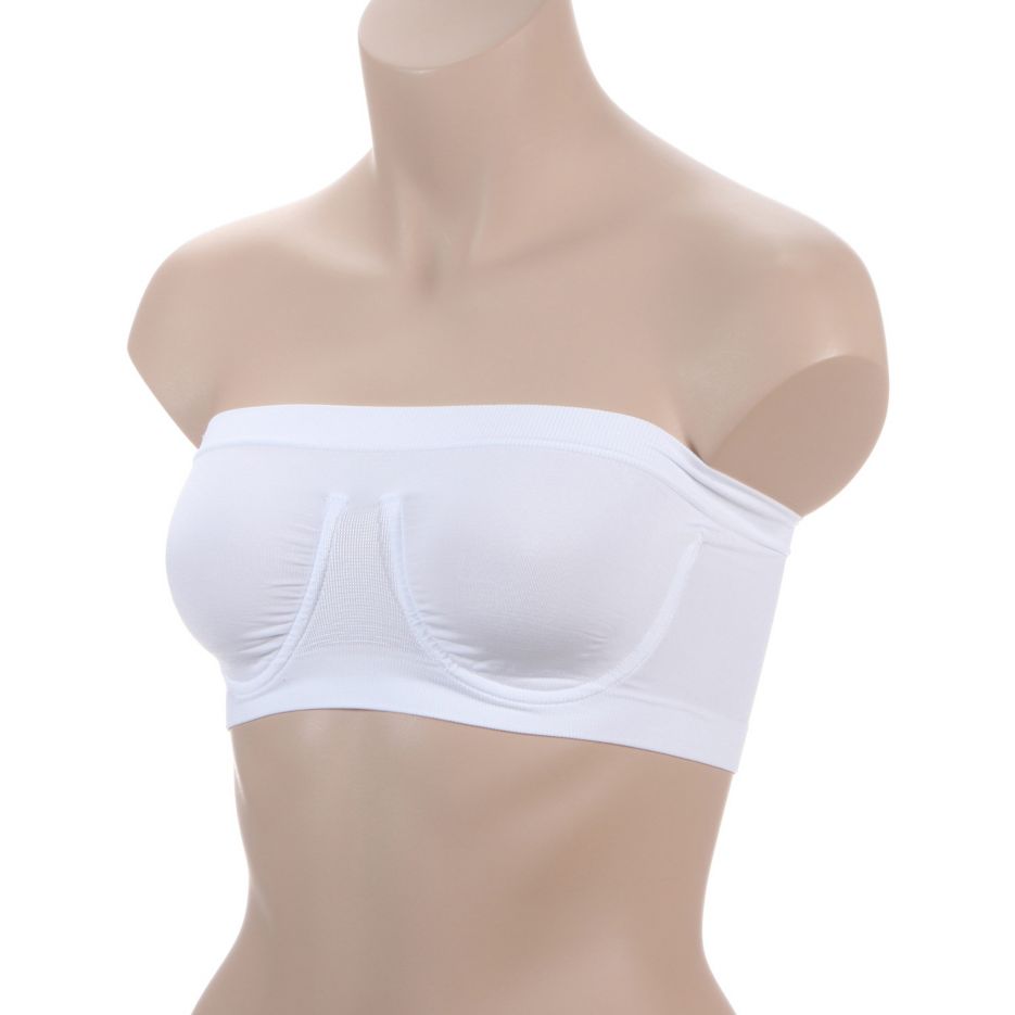 Ahh Angel Underwire Bandeau Bra White S by Rhonda Shear