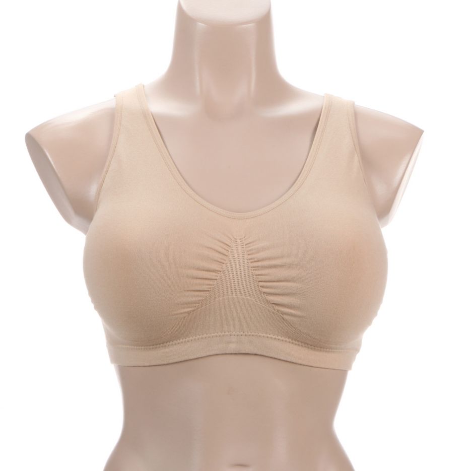 Cotton Blend Ahh Bra with Removable Pads