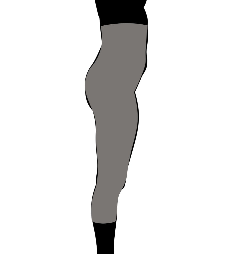 Women's Rhonda Shear 2852 Seamless Arm Shaper (Black 1X) 