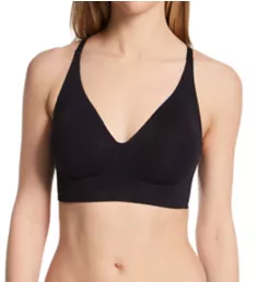 Gel Wireless Bra with No Back Closure Black 1X