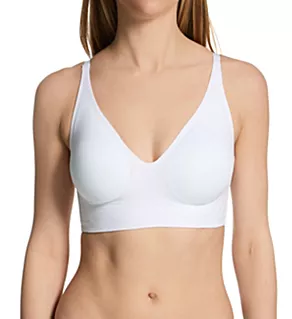 Gel Wireless Bra with No Back Closure White L