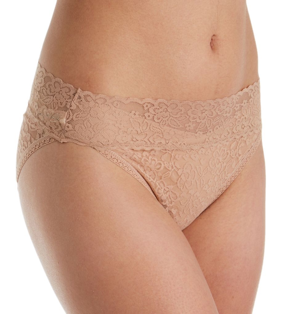 Rhonda Shear (2276127) -- Rhonda Shear 2911 Lace Bikini Panty (Nude XL)