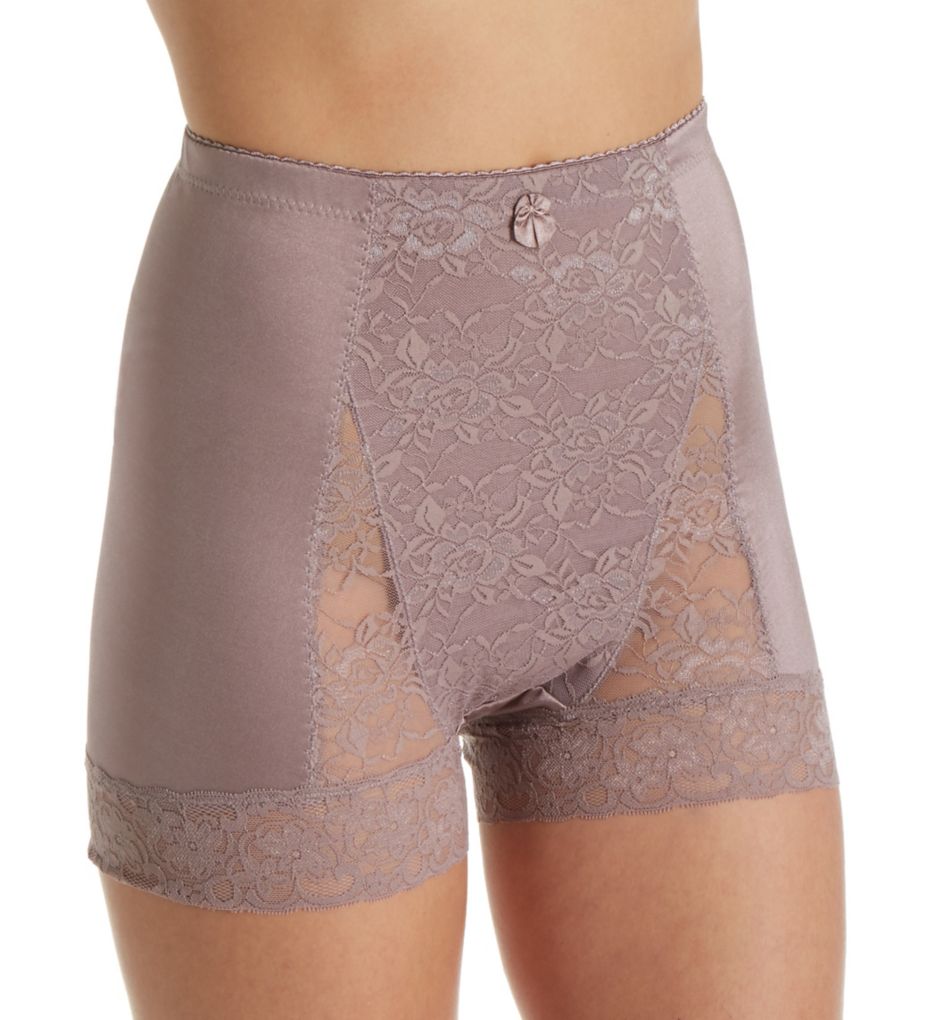 Rhonda Shear : Rhonda Shear 3867B Pin Up Girl Lace Control Panty (Cocoa XS)