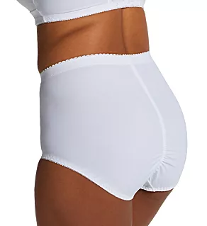 Pin-Up Lace Front Brief Panty White 1X