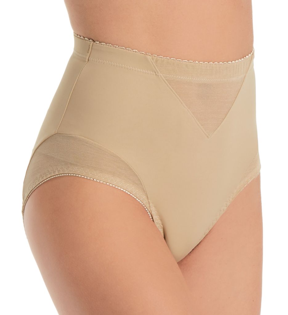 Rhonda Shear : Rhonda Shear 4010 Mesh Insert Brief Panty (Nude L)