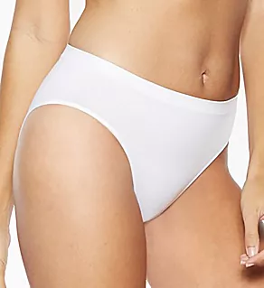 Ahh Seamless High-Cut Brief Panty White 1X