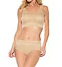 Rhonda Shear Seamless Brief Panty with Lace Overlay 4220 - Image 3
