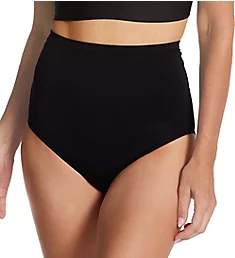 Ahh High Waisted Seamless Brief Panty Black L
