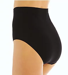 Ahh High Waisted Seamless Brief Panty Black L