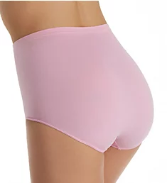 Ahh High Waisted Seamless Brief Panty Pink M