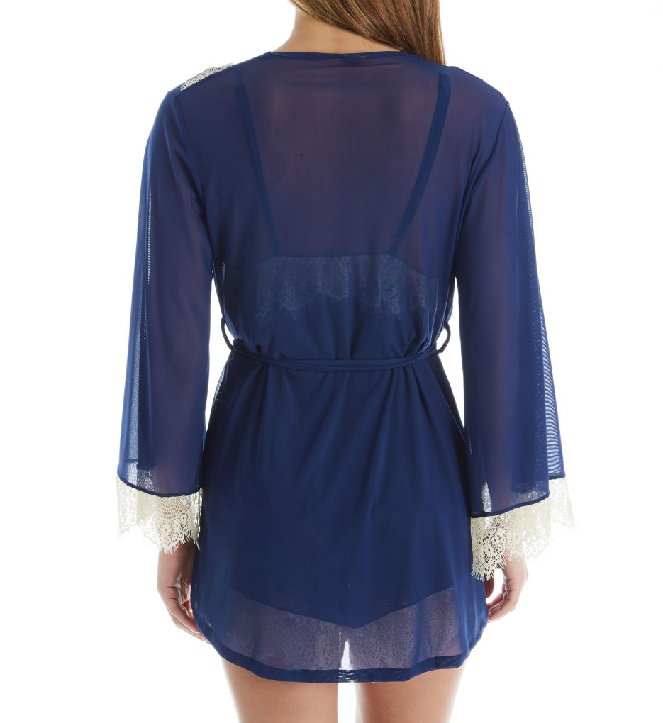 Up All Night Lace Trim Robe-bs