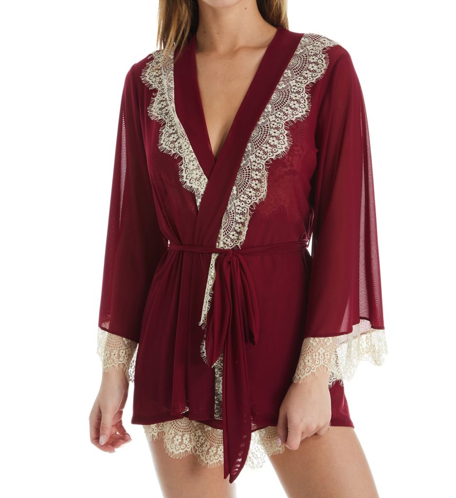 Up All Night Lace Trim Robe-fs