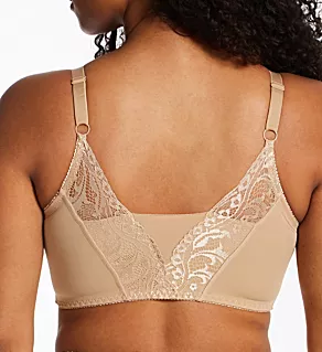 Lace Back Pin-Up Bra Beige L