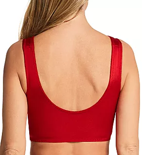 Ahh Pin-Up Lace Leisure Bra with Removable Pads Cherry S