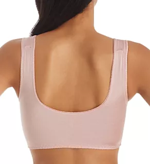 Ahh Pin-Up Lace Leisure Bra with Removable Pads Rose Blush 3X